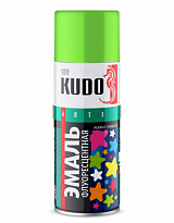 KUDO KU-1203 Эмаль флуоресцентная зеленая 520мл /6шт